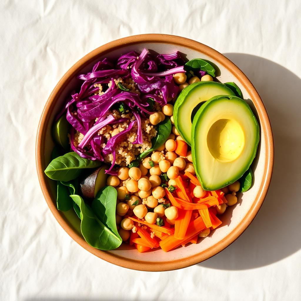 Bowl completo rico en fibra y proteína